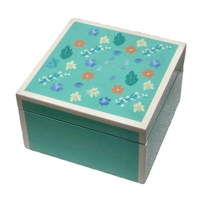 Boîte à bijoux de collier de laque faite à la main du Vietnam conception rectangulaire brillante idéale pour le stockage élégant de cadeau - Product Image 2