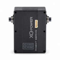 Servomoteur robot XQ POWER XQ-RS480 80KG, 360 degrés, numérique, à engrenages métalliques, double arbre de sortie, pour bateau et voiture RC 12V