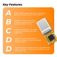 Module décodeur audio USB-C mâle COMTANG DAT420PHM-TT OEM HiFi DAC 384kHz/32bit à faible distorsion, adaptateur casque, carte son