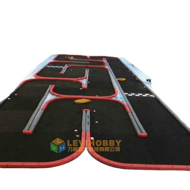 Levihobby 6X2 Meter Mini Track Inflatable Indoor RC Race Track with RC Car for Firelap Mini Z Game Racing Track Accessory