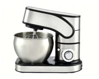 Batteur sur socle professionnel 7L en acier inoxydable, mélangeur alimentaire électrique 1500W, 6 vitesses, faible bruit, pour boulangerie, restaurant, cuisine