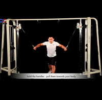 Xinrui Fitness, gran oferta, máquina cruzada de Cable ajustable, máquina de uso comercial, selección de carga de Pin