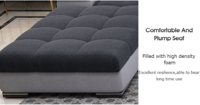 Bequeme Günstige Wohnzimmer-Sofagarnitur, U-Form Ecksofa Möbel, 7-Sitzer Fabrikpreis, Stoff für Sofa