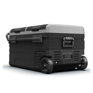 TWW75 Congélateur portable double zone de <span class=keywords><strong>camping</strong></span> de 75 <span class=keywords><strong>LITRES</strong></span> 12V avec roues et poignée Compresseur Réfrigérateur de voiture - Product Image 1