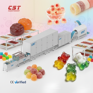 สายการผลิตเยลลี่อัตโนมัติ CST รุ่นใหม่ ขนาด 150-300 กก./ชม. ทำจากสแตนเลส พร้อมสายการผลิตเยลลี่สำหรับทำลูกอมทอฟฟี่และเยลลี่ - Product Image 1