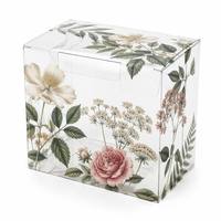 Boîte d'emballage personnalisée portable en PET holographique géométrique, impression numérique/sérigraphie irisée, modèle Zhenpin PR016, cosmétique