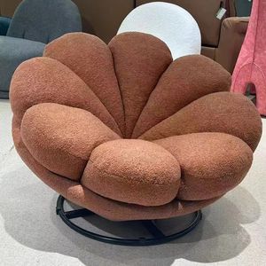 Fauteuil à pétales de style européen moderne, forme ronde, en velours, pivotant, canapé lounge avec fonction de <span class=keywords><strong>massage</strong></span>, fauteuil pouf relax - Product Image 2