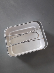 Ensemble de boîte à lunch tactique de style britannique, 2 pièces, 380g, aluminium, camping, rangement, 2 pièces - Product Image 4