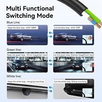 Caméra de recul pour véhicule AHD 1080P, vision nocturne IP69K, 170° °   Caméra de recul/avant universelle à grand angle avec boîtier métallique