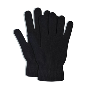 Classic Solid Color Unisex Cheap Warm Acrylic One Size Fit All Knitted Winter Hand <b>Gloves</b> - Product Image 1