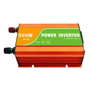 Transformador de coche de 300w, 500w, 600w, 800w, pequeño Usb, convertidor Solar de 12v/24v