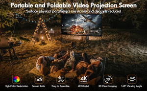 Nouveau venu 150 "Double trépied support projecteurs <span class=keywords><strong>écran</strong></span> <span class=keywords><strong>écran</strong></span> de Projection vidéo pratique - Product Image 3