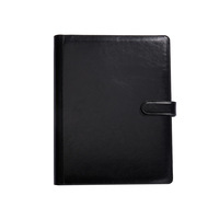 Porte-documents multifonction A4 personnalisé en cuir PU, classeur à feuilles mobiles, dossier de présentation translucide avec calculatrice, modèle TT888