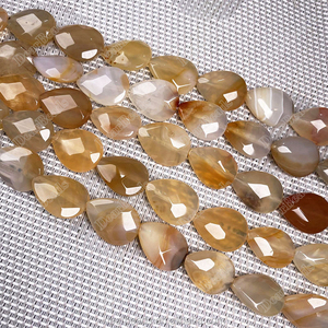 אבן חן דמעה חרוז אבן, חרוזי אבן, קוורץ מאצ 'יט אונקיט אגטה יספר אופאליט צהבת, 19 ס "מ - Product Image 6