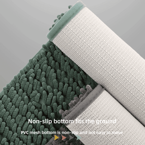 Alfombra de baño antideslizante Alfombra de felpa de secado rápido de chenilla ultra gruesa adecuada para interiores y baños - Product Image 4