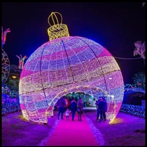 New year Christmas waterproof <b>led</b> <b>ball</b> arch giant <b>ball</b> house for outdoor decoration - Product Image 1