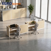 EGROspace Mobilier de bureau commercial, cloison modulaire insonorisée, acoustique, en bois, pour bureau privé