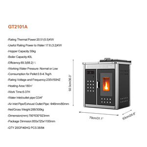 GT2101A Caldera <span class=keywords><strong>de</strong></span> Agua Caliente Doméstica <span class=keywords><strong>de</strong></span> Alta Calidad <span class=keywords><strong>con</strong></span> Certificación CE, Alimentación Automática, Estufa <span class=keywords><strong>de</strong></span> <span class=keywords><strong>Pellets</strong></span> <span class=keywords><strong>con</strong></span> Placa <span class=keywords><strong>de</strong></span> Cocción - Product Image 3