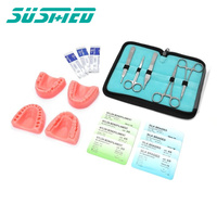 Modèle d'entraînement à la suture dentaire jetable avec kits, modèle anatomique en silicone PVC pour l'enseignement médical et scolaire