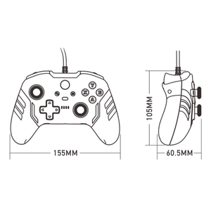 Manette filaire pour console ONE, manette de jeu, joystick pour ONE - Product Image 3