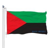 Drapeau de la Martinique 3x5, durable, pour équipe sportive, bannière décorative murale intérieure, compatible avec les mât de drapeau pour l'extérieur de la maison