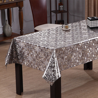 Nappe en PVC RNPT, gris, motif mosaïque, dos en tissu, opaque, facile à nettoyer, pour cuisine, salle à manger, café, restaurant