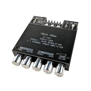 2*50W + 100W 5, 0 TPA3116D2 potencia Subwoofer placa amplificadora 2,1 canales clase D TPA3116 Audio estéreo ecualizador Amp