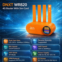 Modem Wifi DNXT Wifi 6 300 Mbps Cat4 4g Lte Routeur Wifi 1WAN/3LAN Routeur Wifi avec carte SIM 5000 mAh AP VPN Mini Wi-fi pour usage domestique