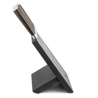 Rangement propre et bien rangé pour la cuisine Porte-bloc de couteaux magnétique en MDF noir pour ranger toutes sortes de couteaux