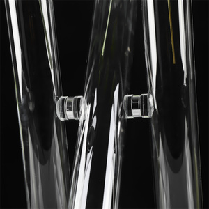 2025 mới nhất thiết kế 3 xi lanh thủy tinh đặt bình hoa hồng bảng đám cưới Vàng Bình trung tâm Acrylic hoa đứng - Product Image 3