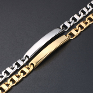 Pulsera Minimalista de Acero Inoxidable, Color Dorado, Diseño de Eslabones Elípticos, Joyería de Moda para Mujer, Regalo - Product Image 2