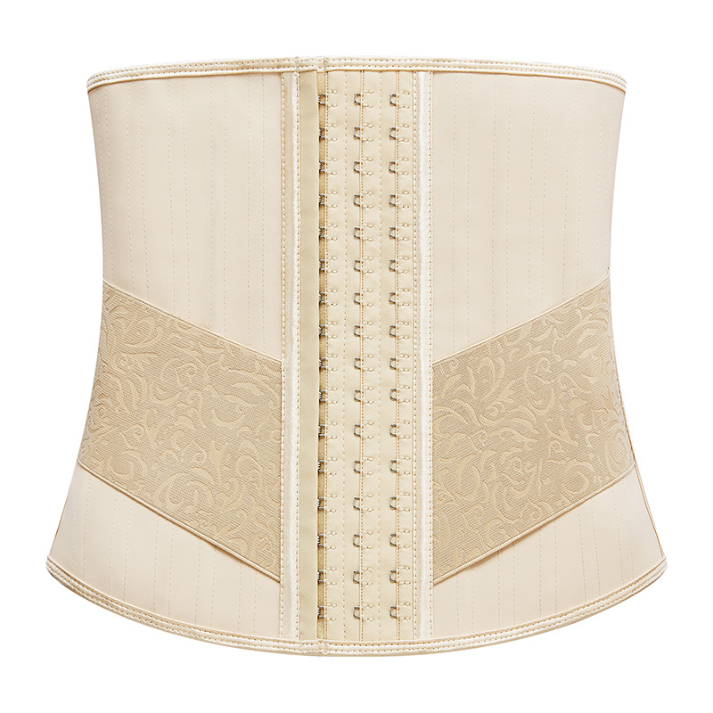 ZOYIAME Custom 25 Steel Bones Corset Women Latex Waist Trainer with High Compression Elastic Band