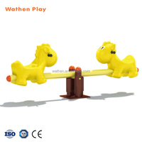 Balançoire de haute qualité pour enfants en forme de cheval avec siège en plastique équipement de terrain de jeu extérieur