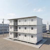TOPPRE Conteneurs préfabriqués en acier de 20 et 40 pieds pour appartements, dortoirs, hôtels, bureaux, bâtiments, avec panneaux sandwich
