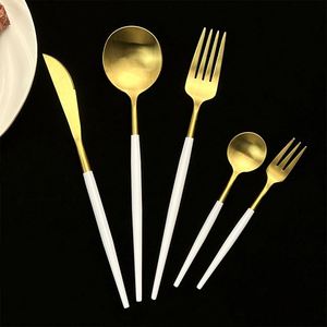 Ensemble de couverts de luxe de style portugais en acier inoxydable doré, ensemble de couverts de mariage, ensemble de couverts pour la salle à manger, dans une boîte en bois - Product Image 5