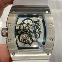 Luxuriöse Voll-Diamant-Mechanikuhr mit Gehäuse Besetzt mit Laborgezüchteten Diamanten und Automatikwerk 055 Hochwertige Herrenuhr