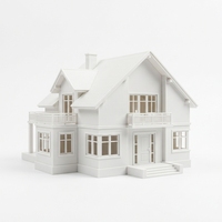 Service d'impression 3D professionnel sur mesure, haute précision SLA SLS, modèle architectural de maison, miniature de villa à l'échelle pour l'immobilier