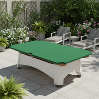 Table de billard française moderne et durable de 9 pieds avec cadre en bois massif, système de retour automatique des billes, table de billard de qualité tournoi pour 9 boules