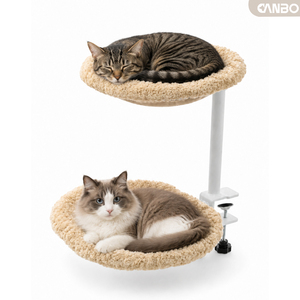 Maisons <span class=keywords><strong>pour</strong></span> chats CanboPet à 2 étages, hamacs doux et chauds <span class=keywords><strong>pour</strong></span> chats, lit <span class=keywords><strong>de</strong></span> bureau <span class=keywords><strong>pour</strong></span> l'hiver - Product Image 1