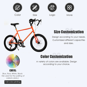 Bicicleta de Carretera Infantil Ligera de 20 y 22 Pulgadas con Frenos de Disco y 7 Velocidades, Disponible en Fábrica, Bicicleta de Carreras Junior para Niños - Product Image 2