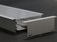 Extrusion de canal en aluminium Lvsen LED avec profil anodisé de lentille de diffuseur givré pour l'installation de lumière de bande de LED 90*34.6mm