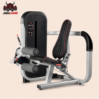 Machine à flexions de cuisses assises avec pile de poids sélectionnable et coussinets de cuisse réglables pour l'isolation des ischio-jambiers et la flexion des genoux
