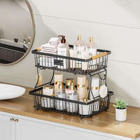 Étagère de cuisine double couche, amovible, non pliable, pour aliments, fruits, collations, légumes, plateau de rangement domestique de type sur pied