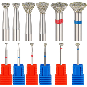 Mũi khoan kim cương mũi khoan móng tay mũi khoan kim cương 2.35mm lớp biểu bì làm sạch quay móng tay Nga <span class=keywords><strong>Bit</strong></span> khoan máy công cụ móng tay - Product Image 6