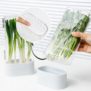 Contenedor para Refrigerador, Organizador de Verduras, Caja de Almacenamiento para Cilantro, Mantiene Frescas las Verduras - Product Image 5