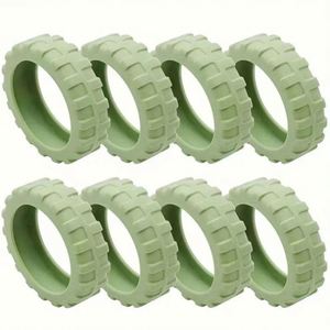 Nouvel accessoire universel en silicone pour bagages, idéal pour les voyages, avec des protections de roulettes silencieuses et pivotantes - Product Image 4