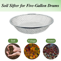 Grille de tamisage ronde en fil d'acier galvanisé pour jardinage, tamis à compost et gravier, Malla Metálica