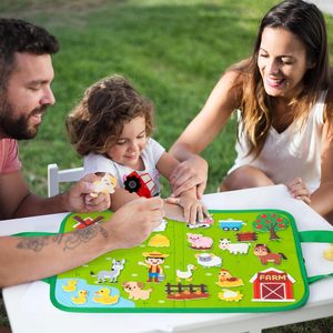 ชุดกระดานสักหลาดสำหรับเดินทาง 25 ชิ้น - สัตว์เลี้ยงในฟาร์มสำหรับเด็ก ชุดเล่าเรื่องเพื่อการศึกษาแบบพกพาสำหรับเด็กเล็ก ของขวัญวันเกิดเพื่อการเรียนรู้สำหรับเด็กเล็ก - Product Image 4