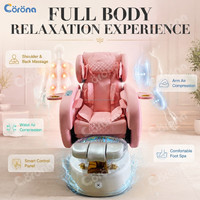 Fauteuil de pédicure professionnel confortable pour salon de manucure, avec bassin pour les pieds
