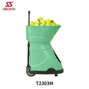 Yüksek kaliteli Robot tenis Siboasi tenis topu makinesi tenis topu makine başlatıcısı ile iyi hizmet